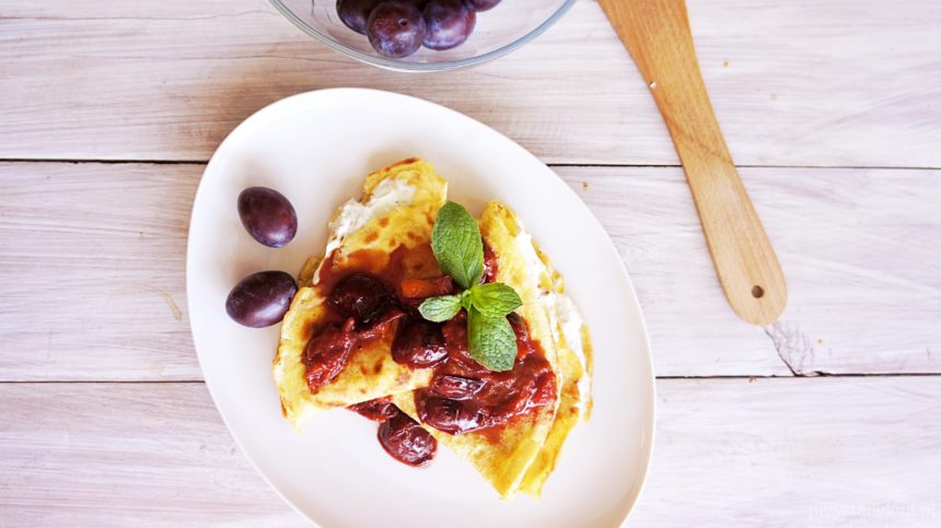 Naleśniki piwne z serem