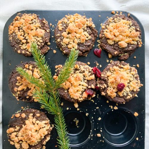 Mini serniczki z makiem i żurawiną